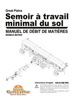 GREAT PLAINS BD7600 Box Drill 40 Foot Manuel du propriétaire