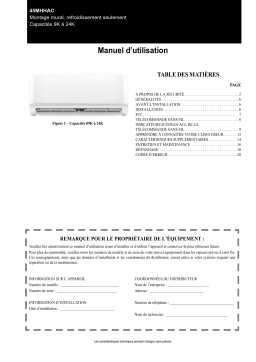 Bryant 45MHHAC Manuel du propriétaire