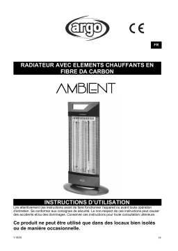 Argo Ambient Manuel utilisateur