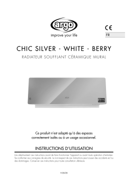 Argo Chic Silver Manuel utilisateur