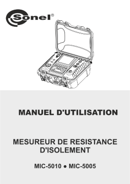 Sonel MIC-5005 Manuel utilisateur
