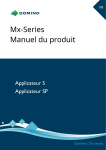 Domino Mx-Series (S, SP Applicator) Manuel utilisateur
