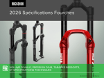 RockShox 2026 Sp&eacute;cifications Fourches Manuel du propri&eacute;taire