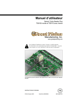 GREAT PLAINS Turbo-Seeder Plus Mode d'emploi