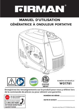 Firman W01781F Manuel utilisateur