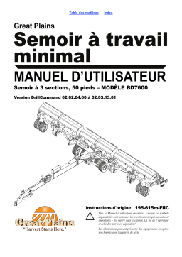 GREAT PLAINS BD7600 Box Drill 50 Foot Mode d'emploi