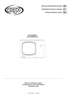 Argo AEI1G65EMX3PH U.E. ISERIES Installation manuel