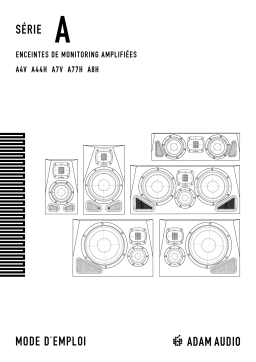 Adam A Series Manuel utilisateur