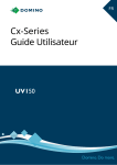 Domino Cx-Series (UV150) Mode d'emploi