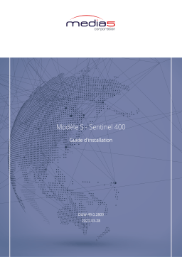 Media5 S Sentinel 400 Guide d'installation
