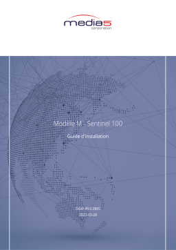 Media5 M Sentinel 100 Guide d'installation