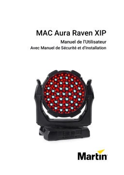 Martin MAC Aura Raven XIP Manuel utilisateur