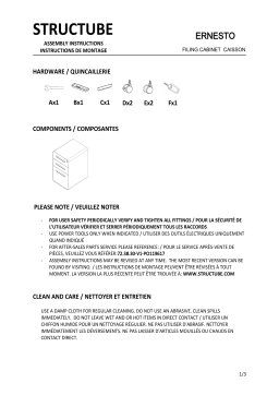 STRUCTUBE ERNESTO Manuel utilisateur