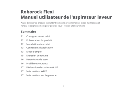 Roborock Flexi Manuel du propriétaire