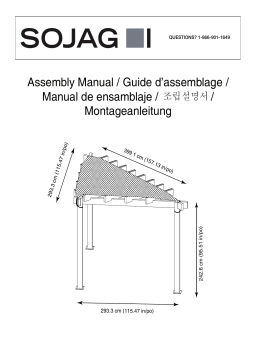 Sojag 500-9169638 Manuel du propriétaire
