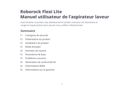 Roborock Flexi Lite Manuel du propriétaire