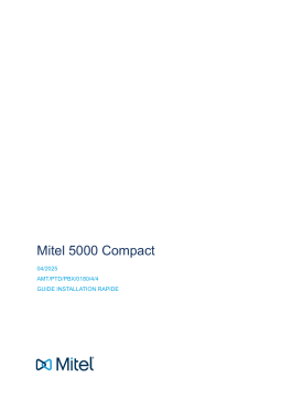 Mitel 5000 Guide d'installation