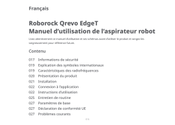 Roborock Qrevo Edge Series Manuel du propriétaire