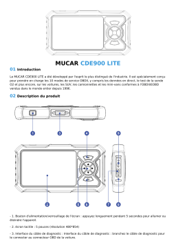 thinkcar CDE900 LITE Manuel utilisateur