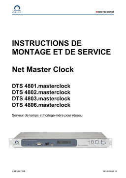 Mobatime DTS 4803.masterclock Manuel du propriétaire