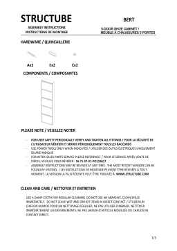 STRUCTUBE BERT Manuel utilisateur