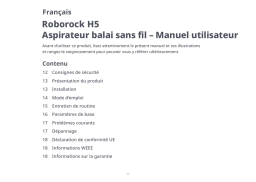 Roborock H5 Manuel du propriétaire