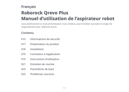 Roborock Qrevo Plus Manuel du propriétaire
