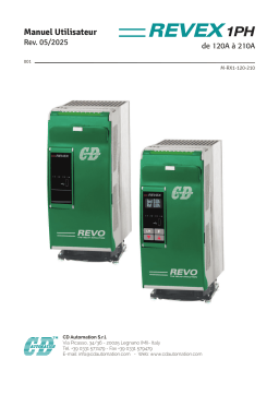 CD Automation REVEX 1PH Manuel du propriétaire