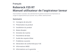 Roborock F25 Series Manuel du propriétaire