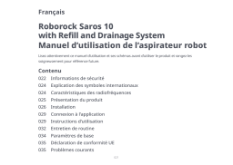 Roborock Saros 10 Manuel du propriétaire