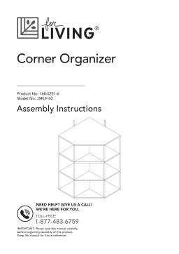 for Living Corner Unit 9-Cube Open Shelf Organizer Manuel du propriétaire