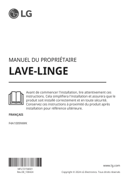 LG F4A1009NWK Manuel utilisateur