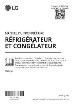 LG GBG7190CEV Manuel utilisateur