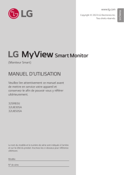 LG 32SR83U-W Manuel utilisateur