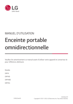 LG DRP4B Manuel utilisateur