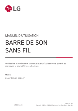 LG DS40T  Manuel utilisateur