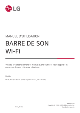LG DS80TR Manuel utilisateur