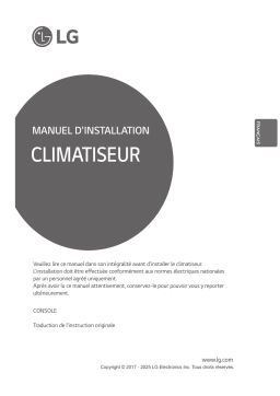 LG ARNU09GQAA4 Installation manuel
