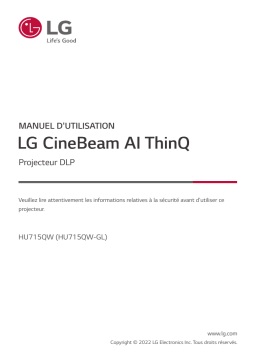 LG HU715QW Manuel utilisateur