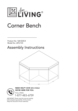 for Living Space Saving Corner Bench Manuel du propriétaire