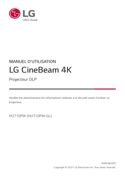 LG HU710PW Manuel utilisateur