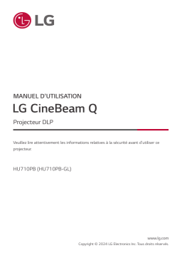 LG HU710PB Manuel utilisateur
