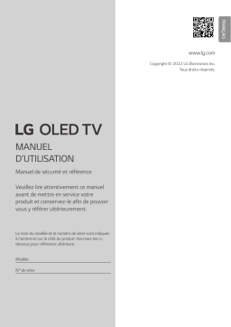 LG OLED83G26LA Manuel utilisateur