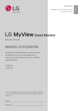 LG 32SR73U-W Manuel utilisateur