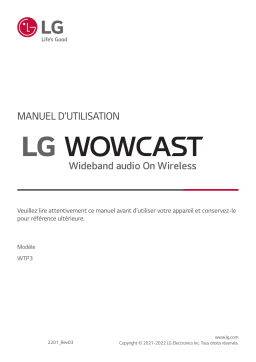 LG WTP3 Manuel utilisateur