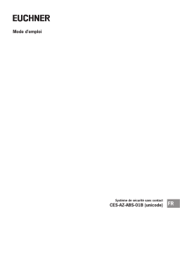 EUCHNER Système de sécurité sans contact CES-AZ-ABS-01B (Unicode) Mode d'emploi