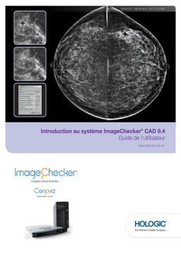 Hologic Understanding ImageChecker CAD 9.4 Manuel utilisateur