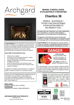 Archgard Chantico 36 Manuel utilisateur