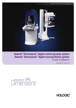 Hologic Selenia Dimensions digital mammography system 1.7 Mode d'emploi