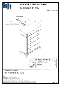 ROOMS TO GO 32636675 Manuel utilisateur